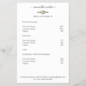 Friseur Haarnadel Blumen Flyer (Voorkant)