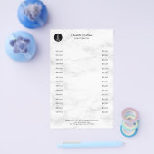 Friseur Marmor Flyer (Enkel)