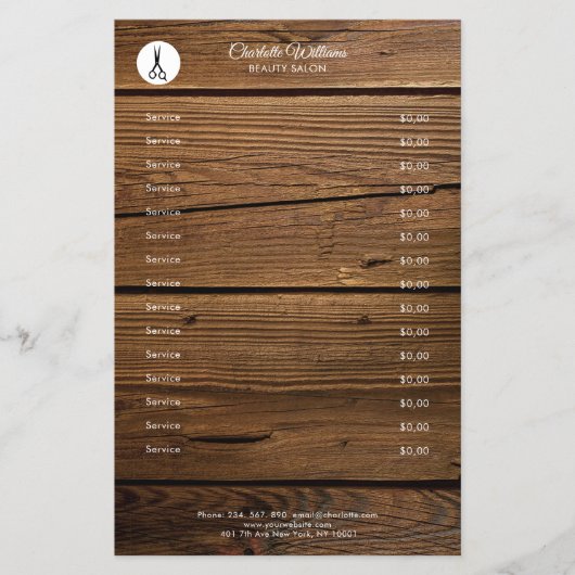 Friseur Rustikal Flyer (Voorkant)