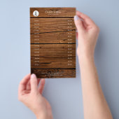 Friseur Rustikal Flyer (Hand)