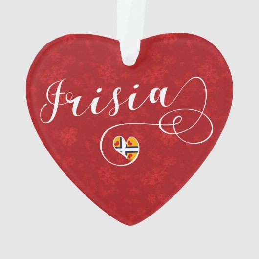 Frisia Flag Heart, Friezen Ornament (achterkant)