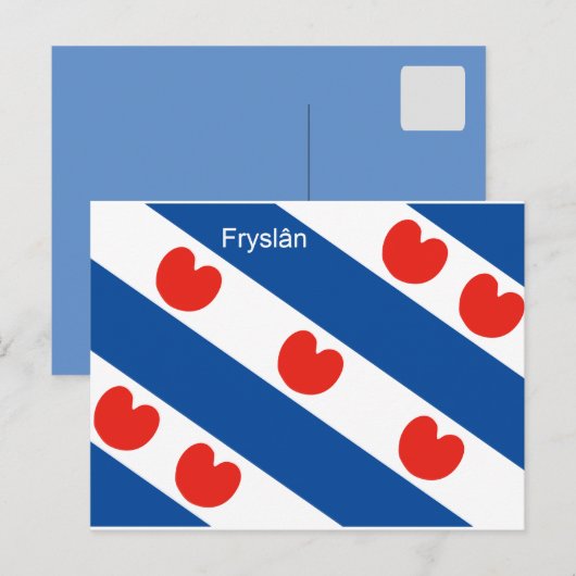 Frisiaanse vlag Friesland Holland Briefkaart (Voorkant / Achterkant)