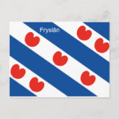 Frisiaanse vlag Friesland Holland Briefkaart (Voorkant)