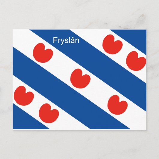 Frisiaanse vlag Friesland Holland Briefkaart (Voorkant)
