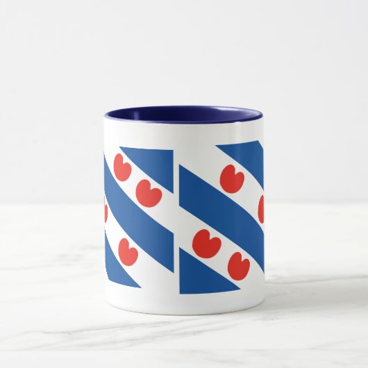 Frisiaanse vlag Friesland Holland Mok (Midden)