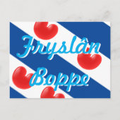 Frisian Flag aanpasbare tekst Fryslan Boppe Briefkaart (Voorkant)