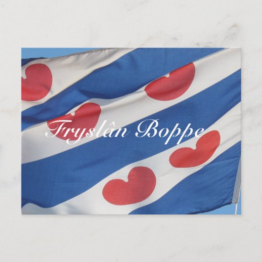 Frisian Flag Fryslân Boppe Briefkaart Kaart (Voorkant)