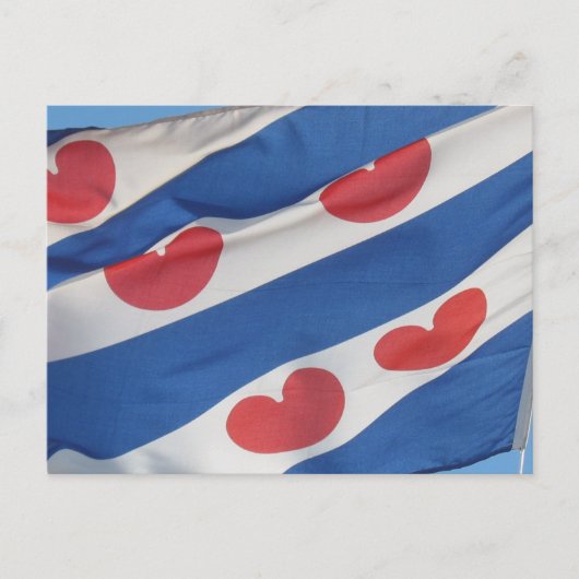 Frisian Flag (Fryslan) Post Card Briefkaart (Voorkant)