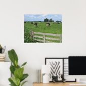Frisian Holstein Cattle Dairy Koeien Foto Poster (Thuiskantoor)