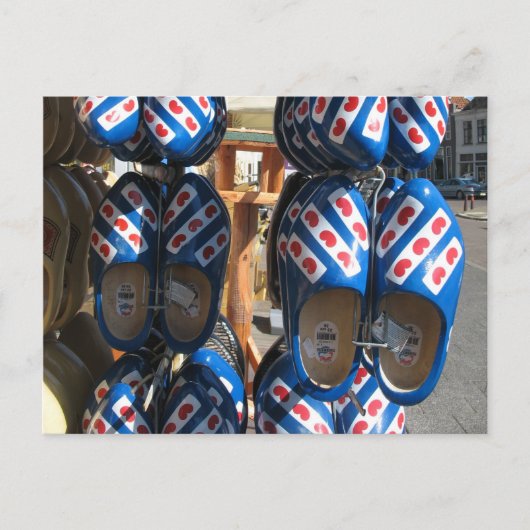 Frisian Klomp Clogs Foto Briefkaart (Voorkant)