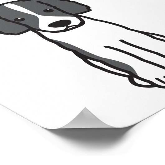 Frisian Water Dog Cartoon Poster (Hoek)