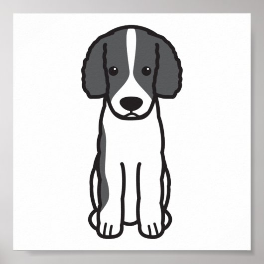 Frisian Water Dog Cartoon Poster (Voorkant)