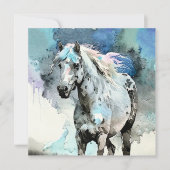 Frisky Appaloosa Mare Watercolour Kaart (Voorkant)