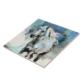 Frisky Appaloosa Mare Watercolour Tegeltje (Zijkant)