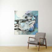 Frisky Appaloosa Mare Watercolour Wandkleed (In Situ (horizontaal))