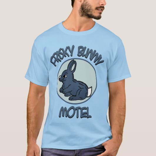 Frisky Bunny Motel T-shirt (Voorkant)
