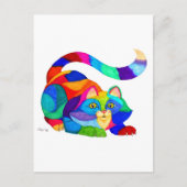 Frisky cat briefkaart (Voorkant)