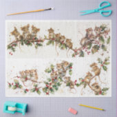 Frisky Christmas Mice Set Tissuepapier (Craft)