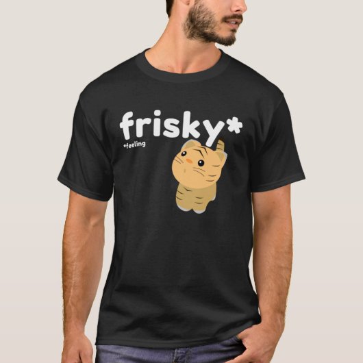 Frisky Feeling Cute Tiger T-shirt (Voorkant)