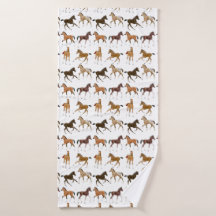 Frisky Horse Goals Bath Towel