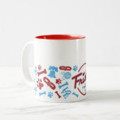 Frisky in Philly: Koffieontwerp voor Collage Mok (Voorkant links)