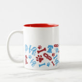 Frisky in Philly: Koffieontwerp voor Collage Mok (Links)