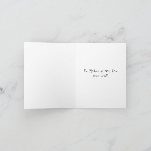 Frisky Kitty Kat Kaart (Binnen)