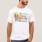 Frisky Pirate's Pool Service T-shirt (Voorkant)