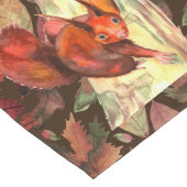 Frisky Squirrels Natuur Autumn Fall Leaders Animal Lange Tafelloper (Hoek)