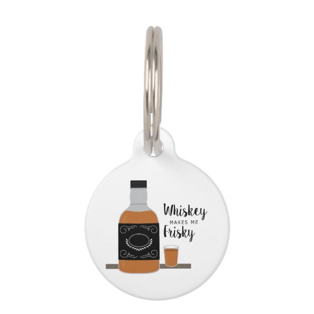 Frisky Whiskey Huisdierpenning (Voorkant)