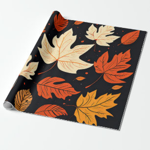 Frisse bladeren: herfst in zachte tinten cadeaupapier