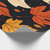 Frisse bladeren: herfst in zachte tinten cadeaupapier (Hoek)