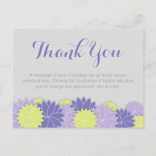 Frisse bloemendank u Briefkaarten (Voorkant)