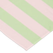 Frisse Boho Roze & Groene Strepen Lente & Zomer  Tafelkleed (Gekanteld)