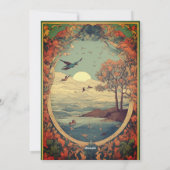 "Frisse en fantastische Wenskaarten Design alleen  Feestdagenkaart (Achterkant)