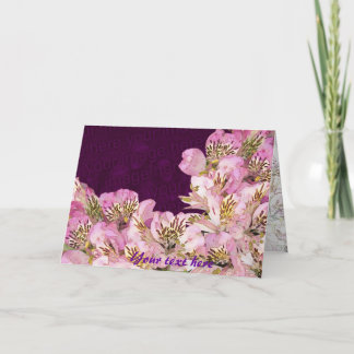 Frisse en heerlijke seizoensbloemen kaart