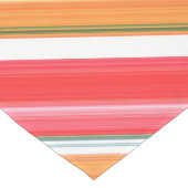 Frisse en heldere rode en gele streep korte tafelloper (Hoek)