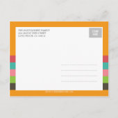 Frisse en kleurrijke geboorteaankondiging - Baby G Aankondigingskaart (Achterkant)