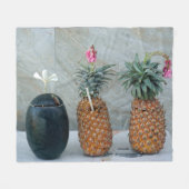 frisse gezonde ananas fleece deken (Voorkant (Horizontaal))