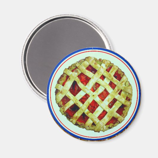 frisse homemade pie magnet (Voorkant / Achterkant)