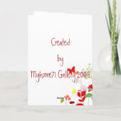 Frisse lente, gelukkige ! - Aanpassen Kaart (Achterkant)