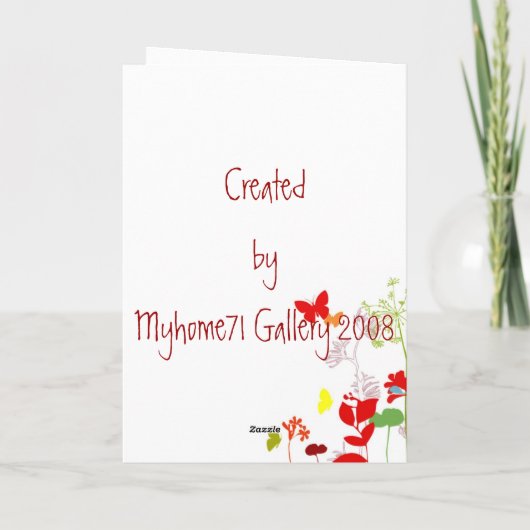 Frisse lente, gelukkige ! - Aanpassen Kaart (Achterkant)