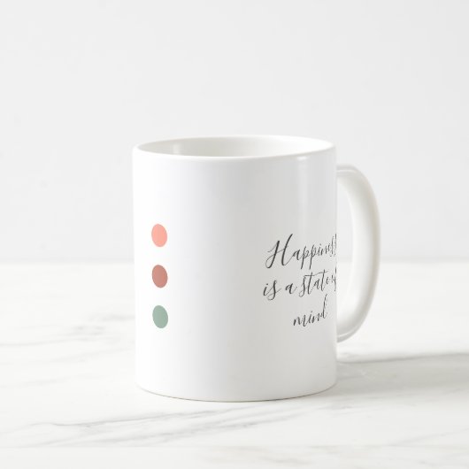 Frisse lichte Mok met Monogram Inspirerend (Voorkant rechts)