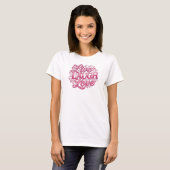 Frisse LIVE LAUGH LOVE 2D Artwork Creatie T-shirt (Voorkant volledig)