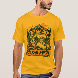Frisse Lucht Helder Denken Outdoor Natuur T-Shirt
