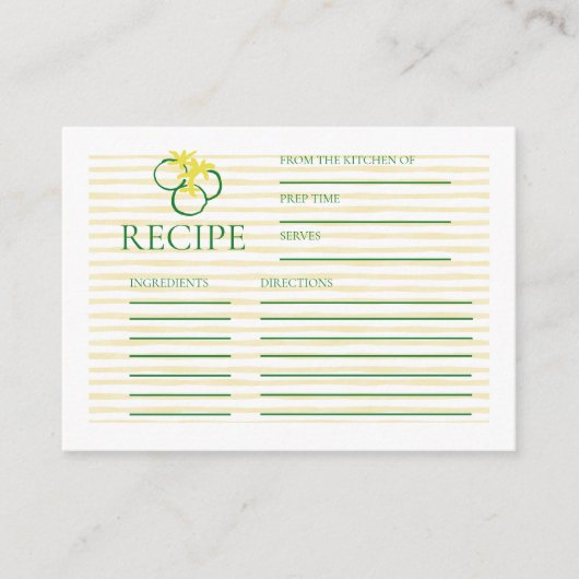 Frisse markt feestelijke douche informatiekaartje (Voorkant)