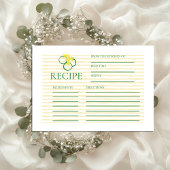 Frisse markt feestelijke douche informatiekaartje