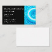 Frisse nieuwe zwembad Visitekaartjes (Voorkant / Achterkant)