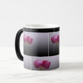 Frisse roze tulpen – lente bloei magische mok (Voorkant links)