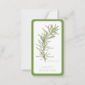 FRISSE ROZEMARIJN Bladwijzer - 3.5x2 Kaart + Tekst Notitiekaartje (Voorkant)